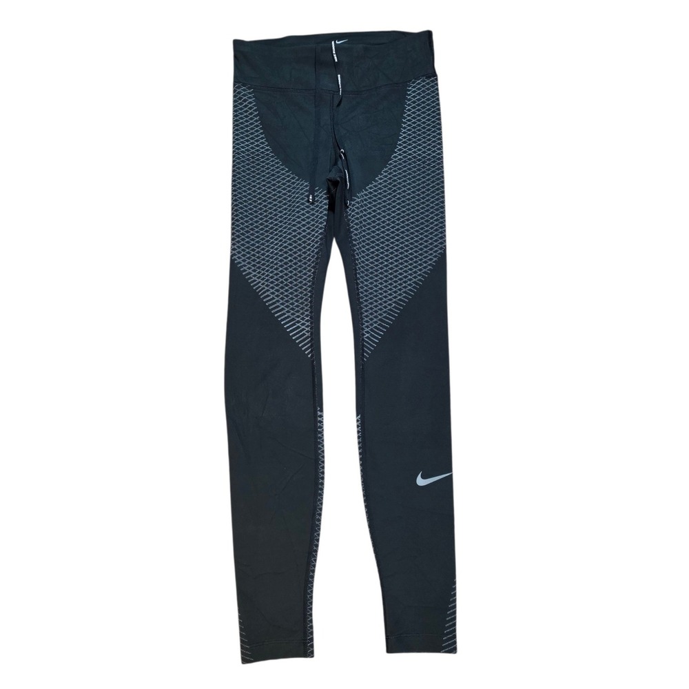 Nike Women Small Zonal Strength Running Tights Black Compression Leggings